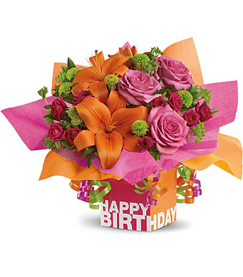 Teleflora's Rosy Birthday Present